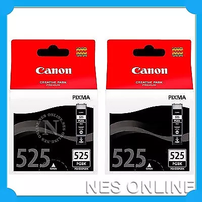 Canon PGI525BK BLACK TWIN PACK ->MX715/MX895/IX6550/MG5350/MG6150/MG6250/MG8250 • $48.38